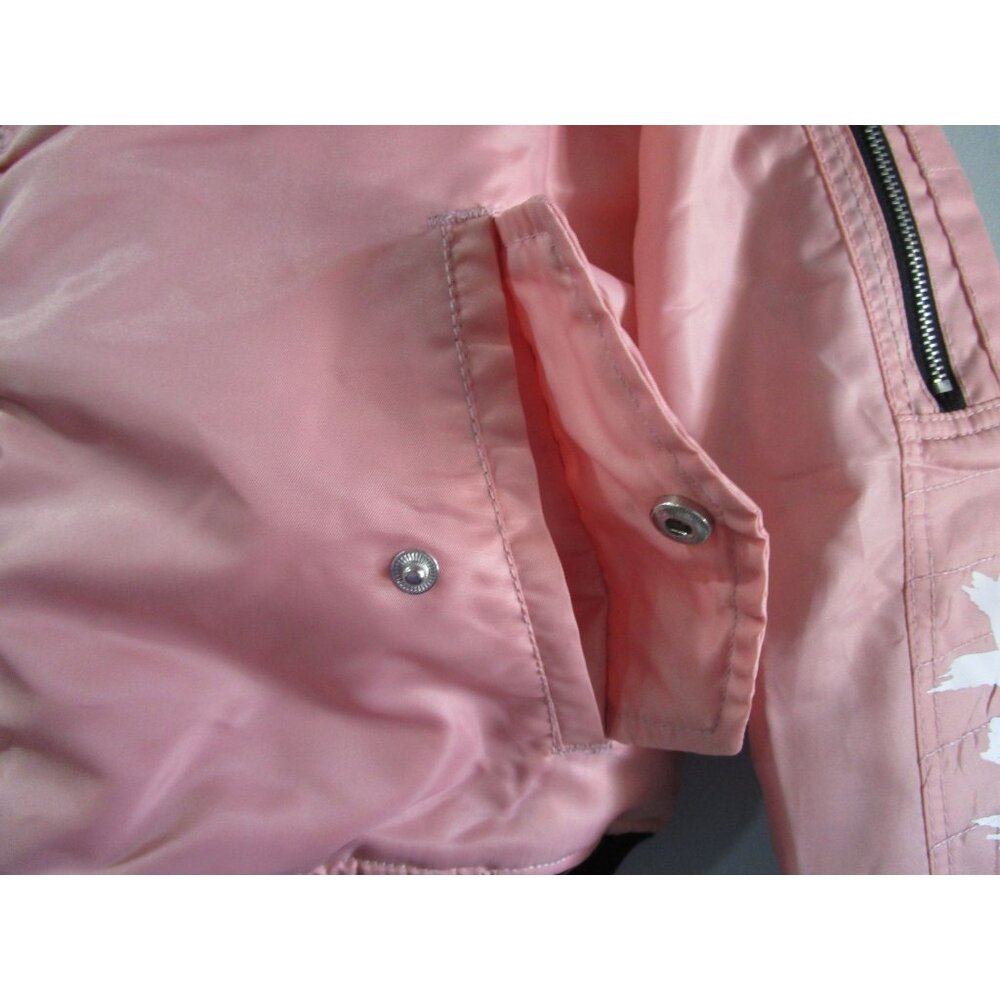 South Pole All Trap Money ATM Pink Black Vintage Bomber Jacket S/M Vintage GUC - Picture 15 of 16